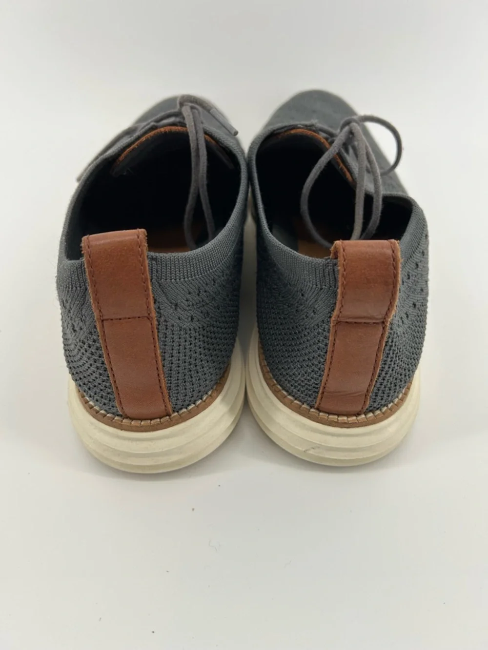 Cole Haan Men's Charcoal Knit Wingtip Oxfords